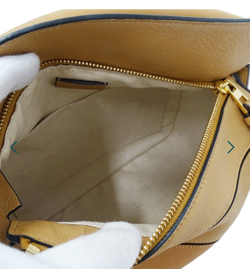 Loewe Puzzle Small Tricolor marrón/blanco