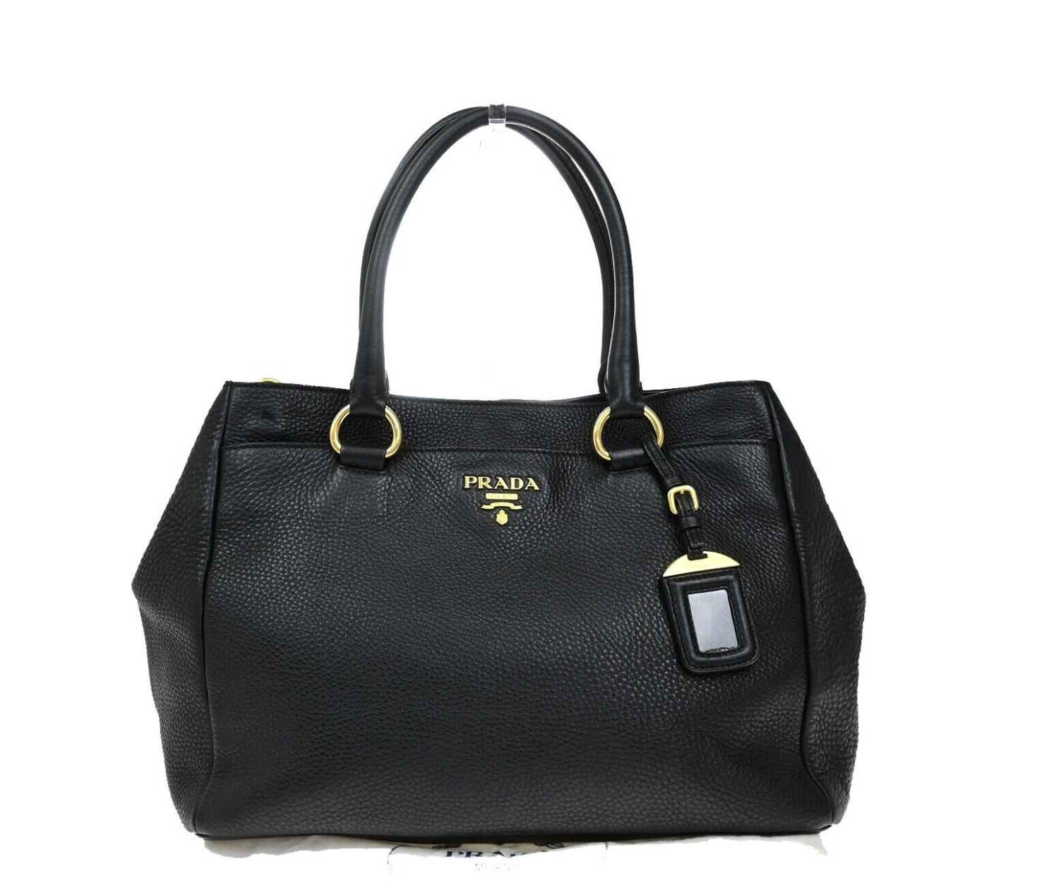 Prada Vitello tote negra