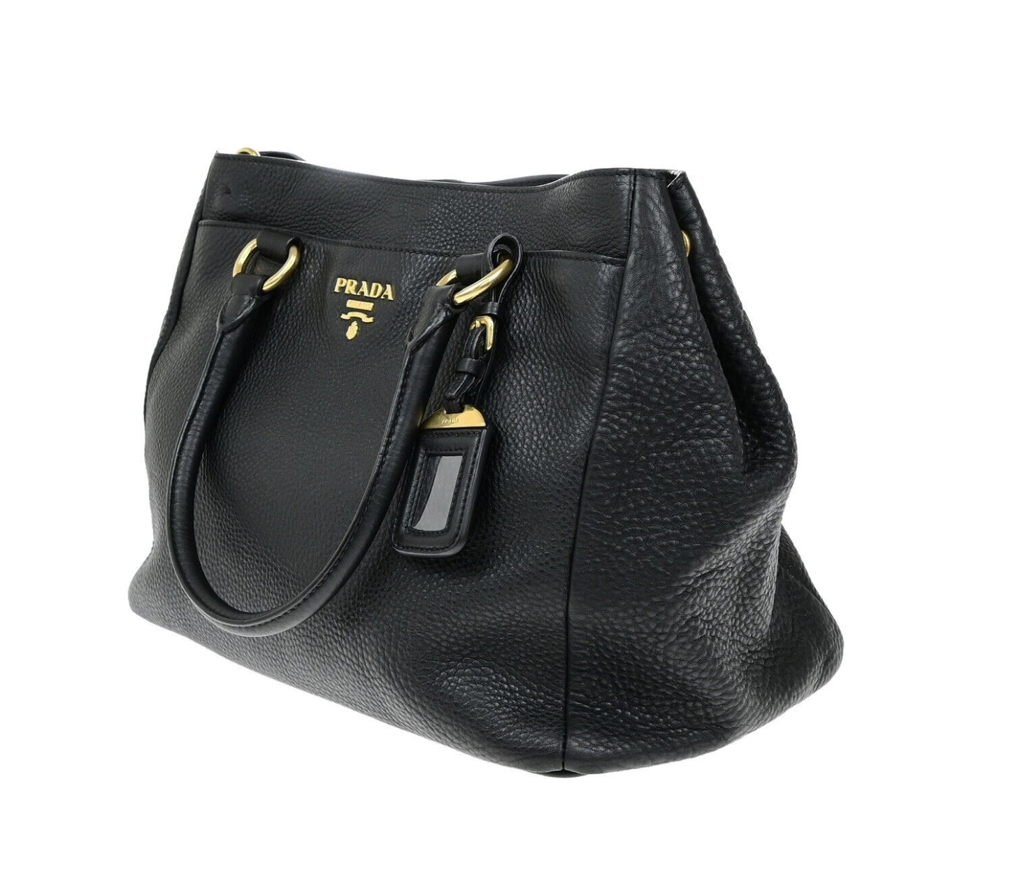 Prada Vitello tote negra