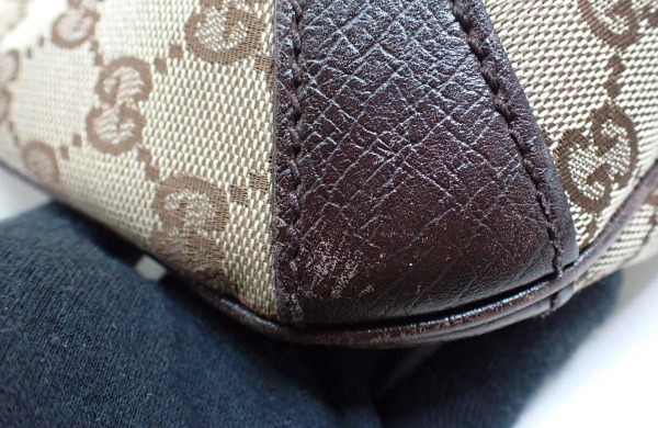 Gucci GG Canvas Horsebit Semi-Shoulder Bag