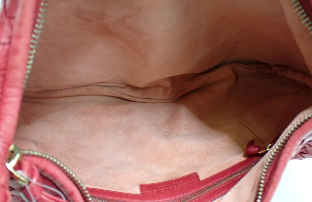 Bottega Veneta Hobo Intrecciato en piel roja