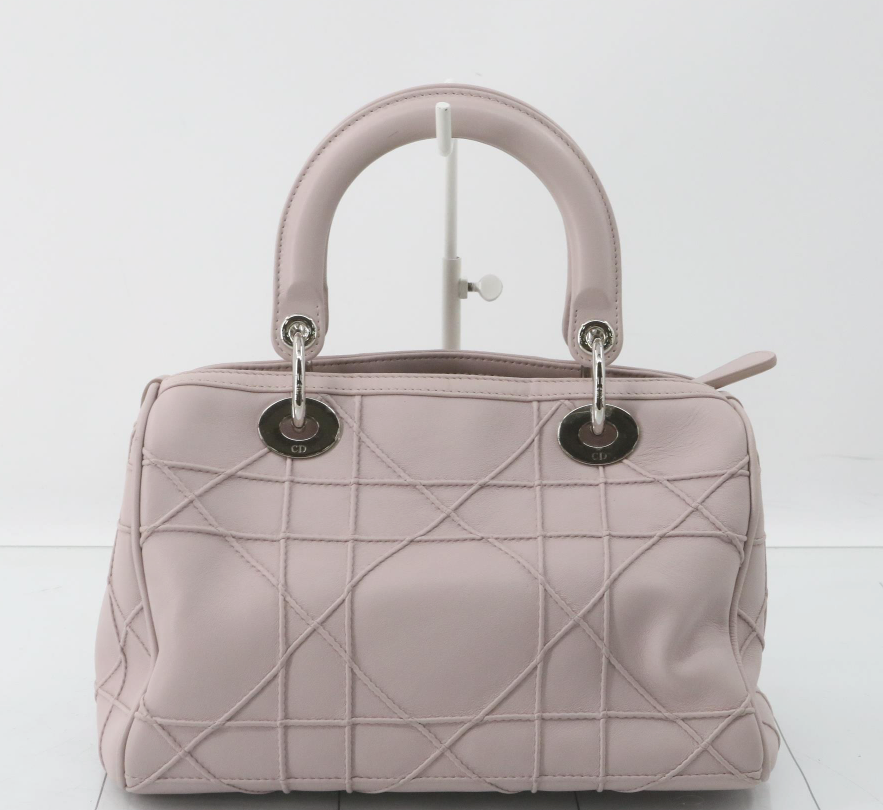 Christian Dior Lady Dior Granville – Rosa Palo con Herrajes Plateados y Bandolera