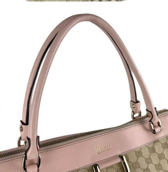 Gucci Abbey Hobo Beige con Asas en Rosa