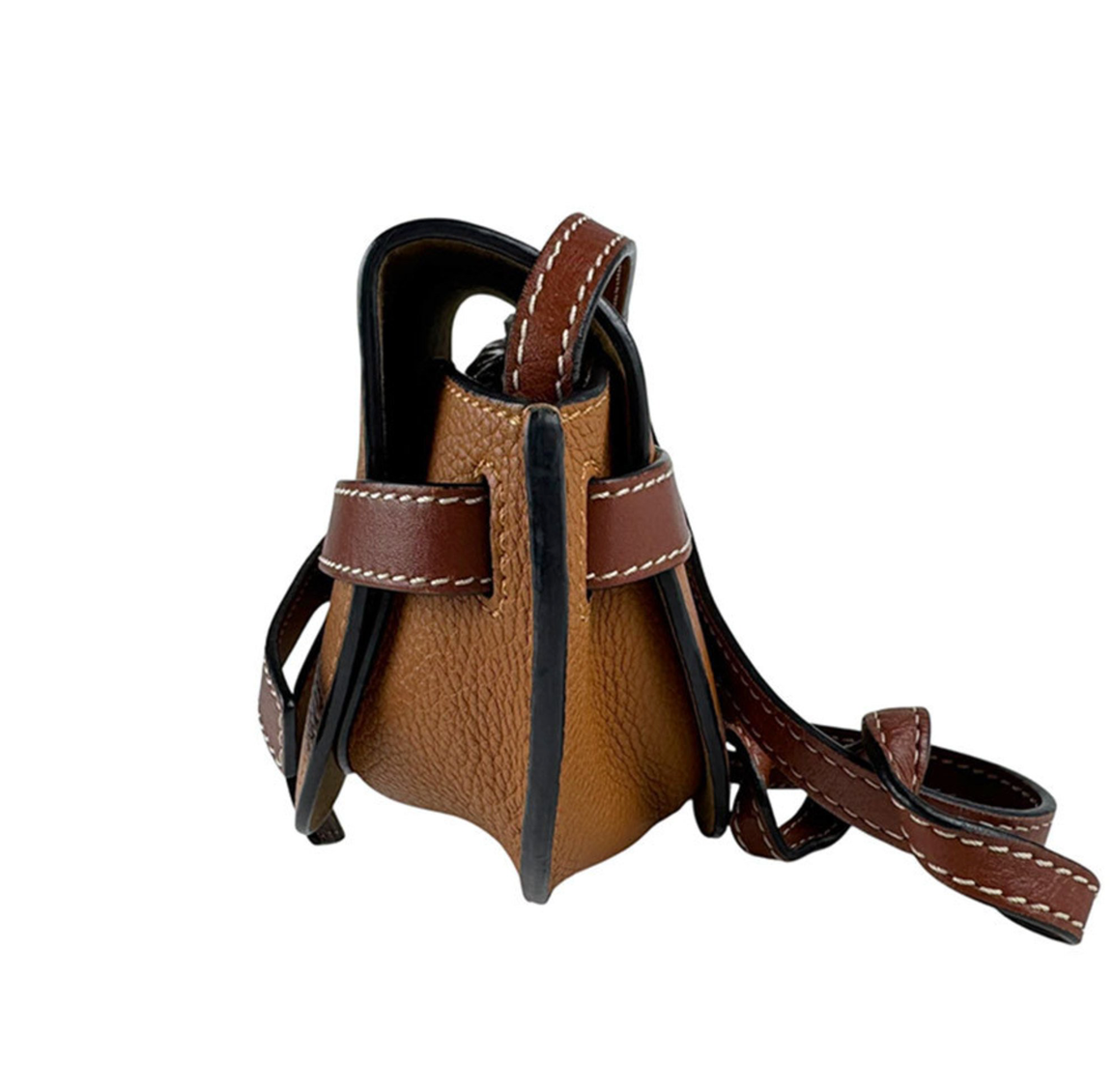Loewe Gate Small en piel marrón