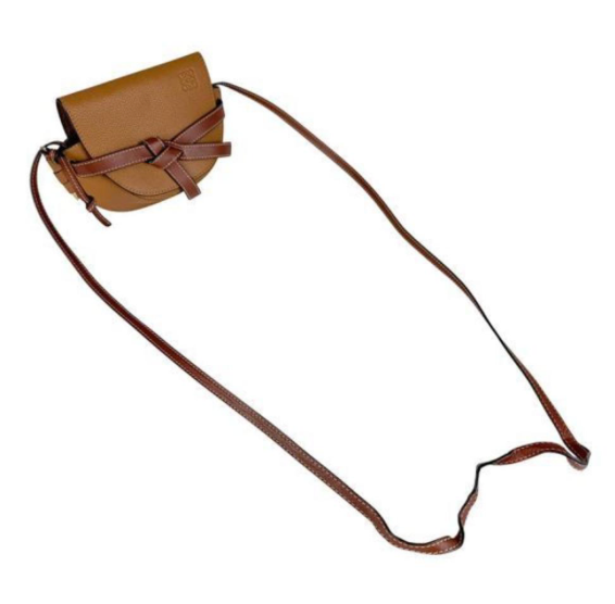 Loewe Gate Small en piel marrón