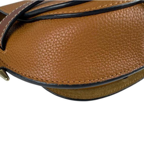 Loewe Gate Small en piel marrón