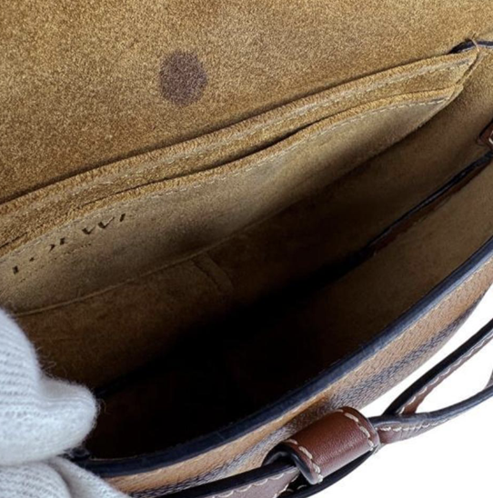 Loewe Gate Small en piel marrón