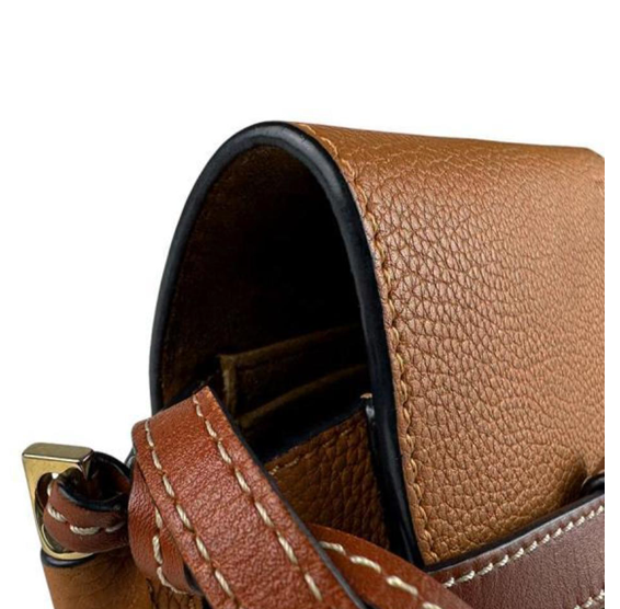 Loewe Gate Small en piel marrón