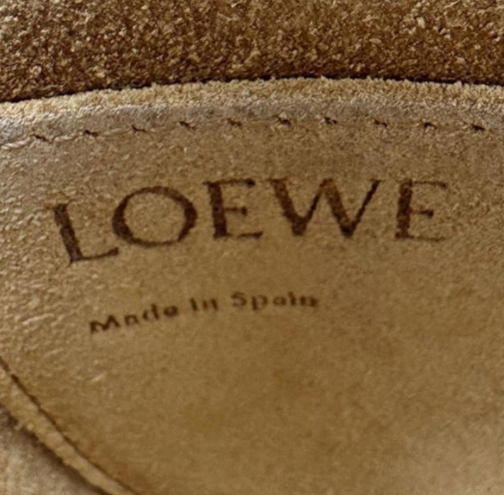 Loewe Gate Small en piel marrón
