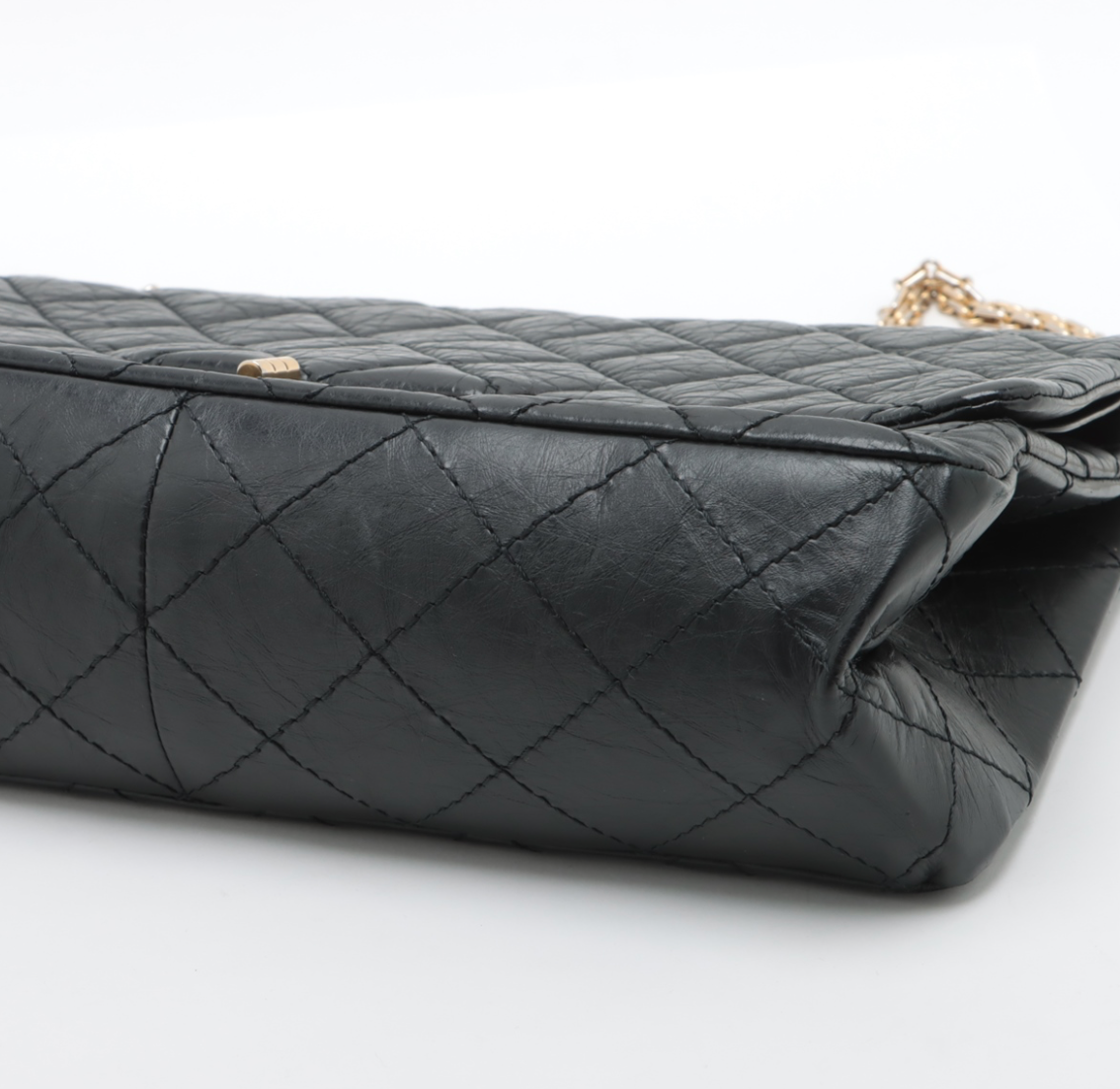 Chanel 2.55 Negro y dorado
