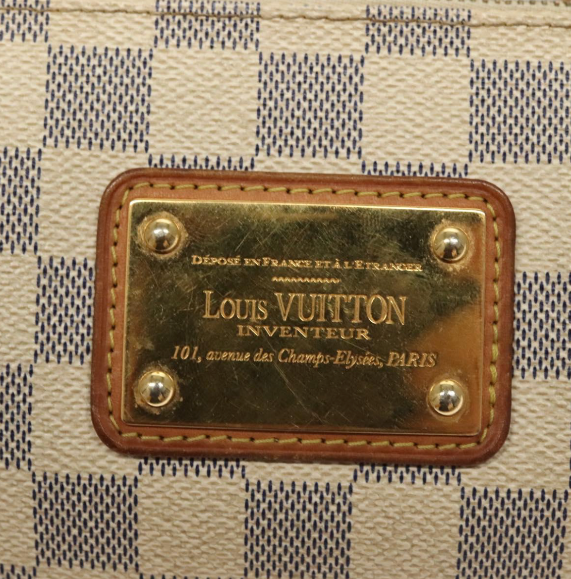 Louis Vuitton Eva White Damier Azur con dos correas