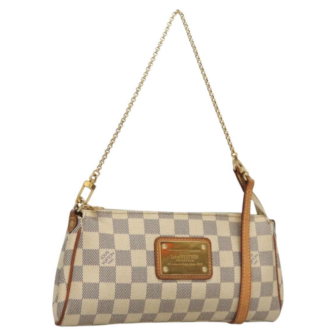 Louis Vuitton Eva White Damier Azur con dos correas