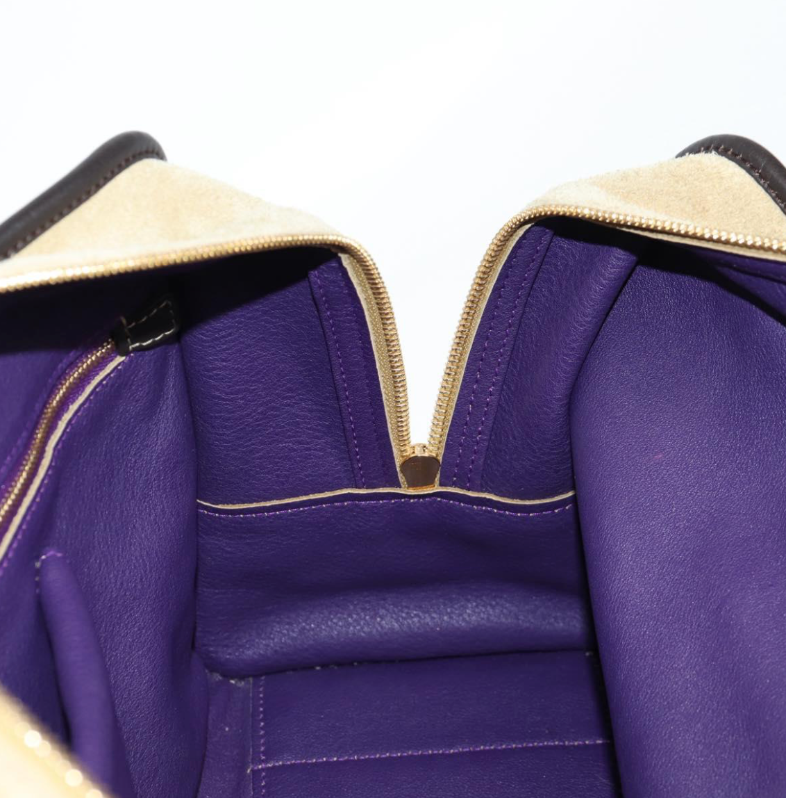 Loewe Amazona edición especial en ante tricolor marrón y morado