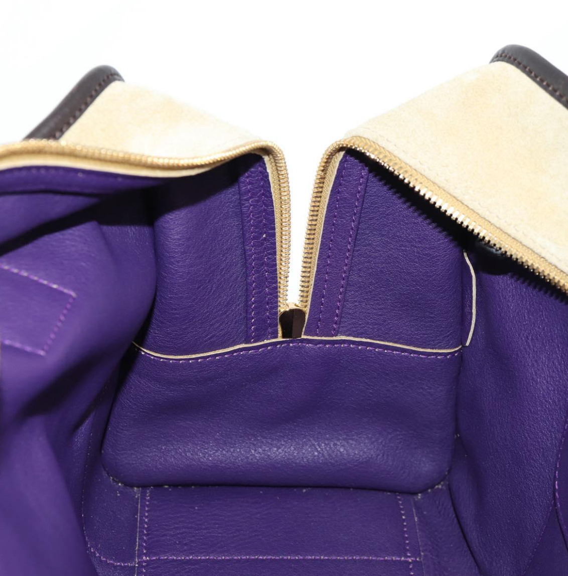Loewe Amazona edición especial en ante tricolor marrón y morado