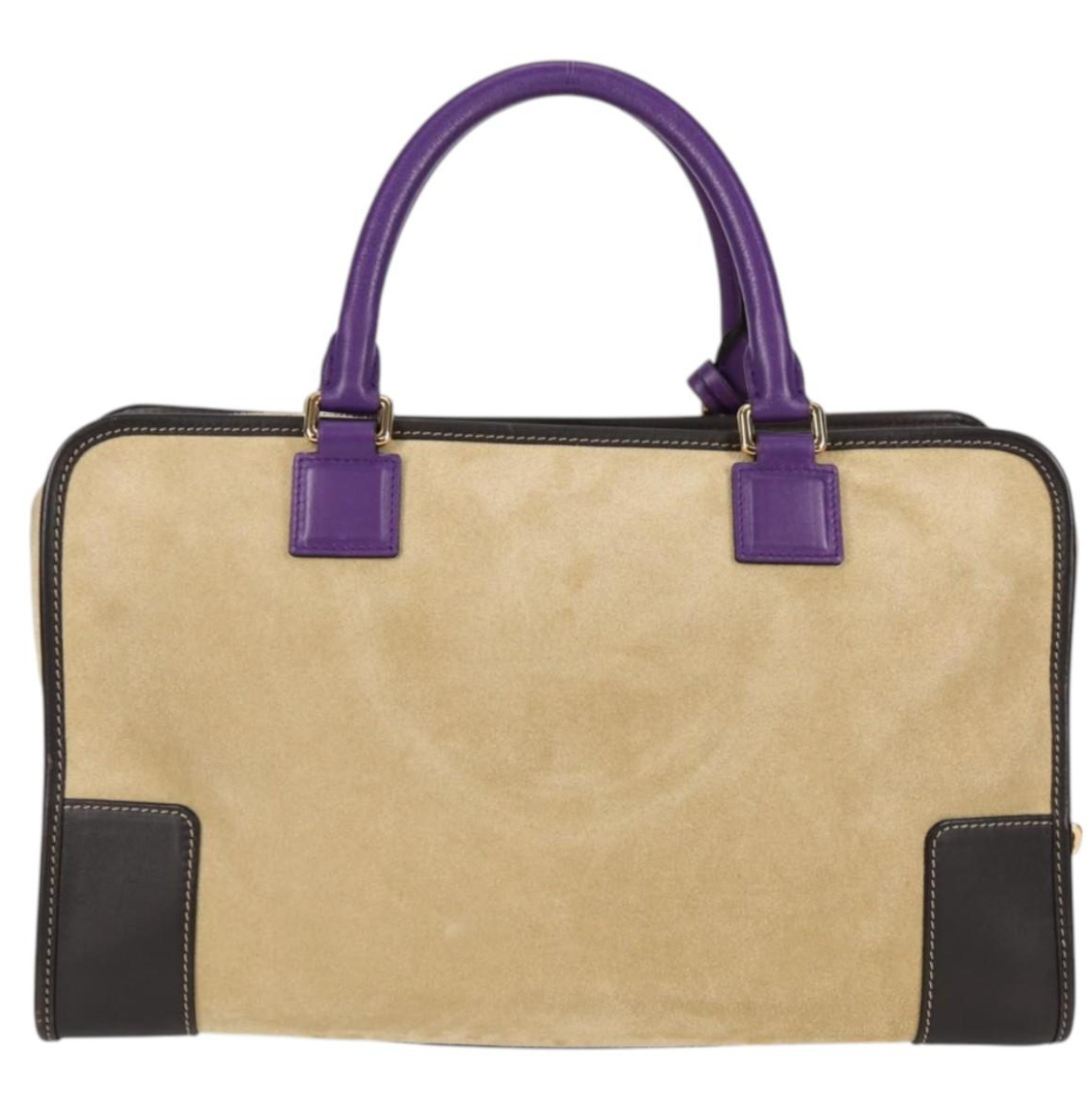 Loewe Amazona edición especial en ante tricolor marrón y morado