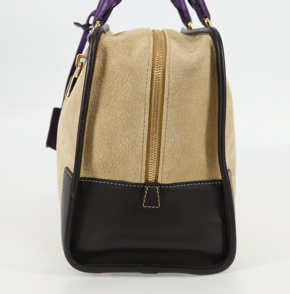Loewe Amazona edición especial en ante tricolor marrón y morado