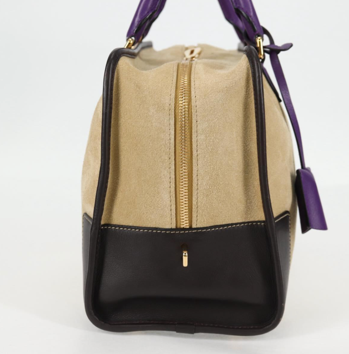 Loewe Amazona edición especial en ante tricolor marrón y morado