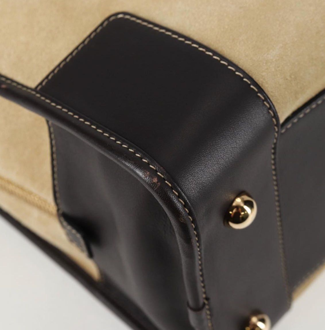 Loewe Amazona edición especial en ante tricolor marrón y morado