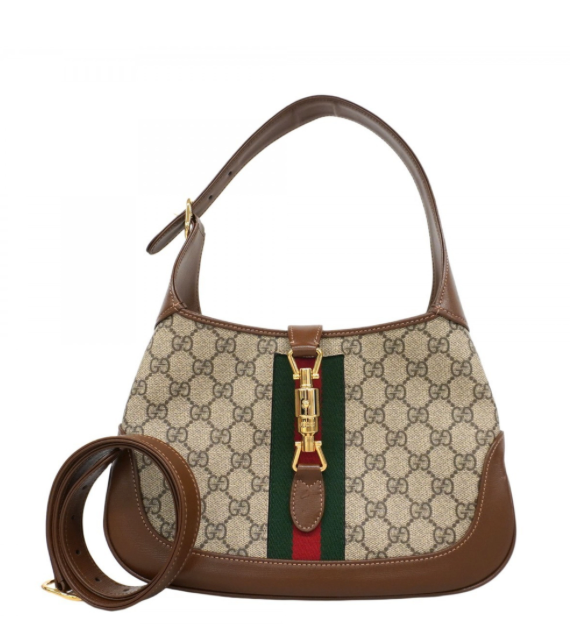 Gucci Jackie 1961 mediano marrón en canvas GG