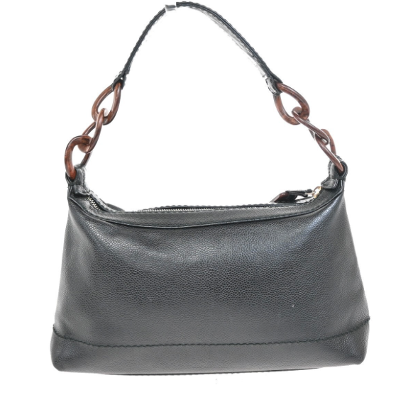 Chanel Vintage Wood Chain CC Shoulder Bag