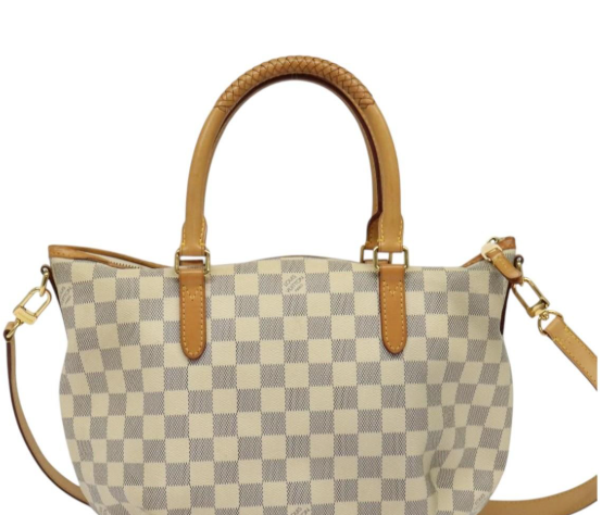 Bolso Riviera en canvas damier azur con bandolera