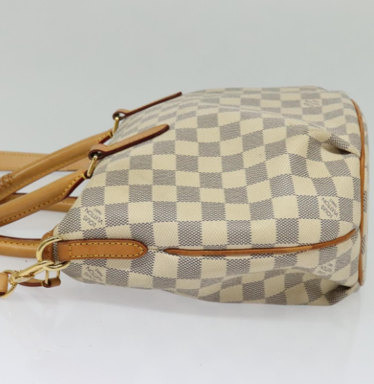 Bolso Riviera en canvas damier azur con bandolera