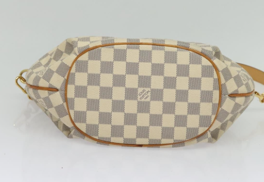 Bolso Riviera en canvas damier azur con bandolera