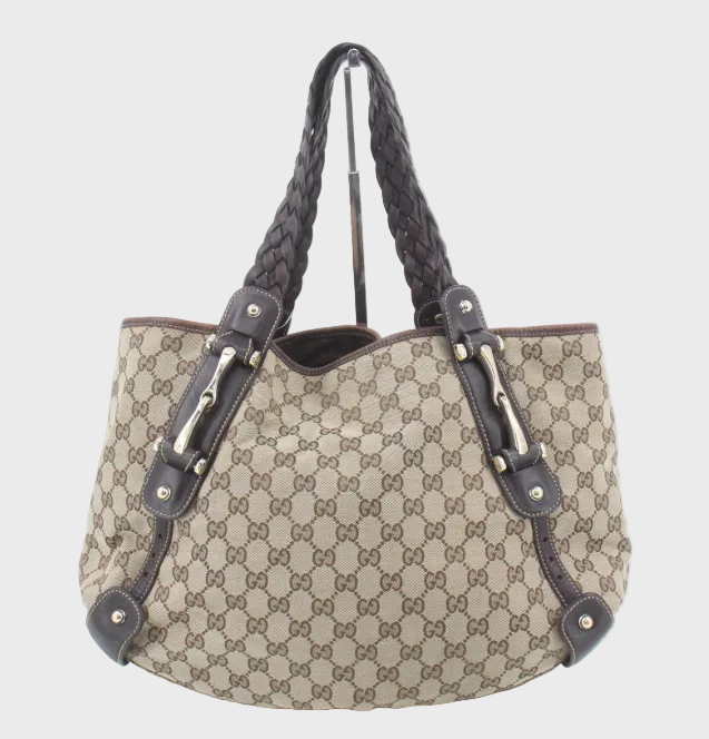 Gucci pelham gg canvas marron chocolate grande