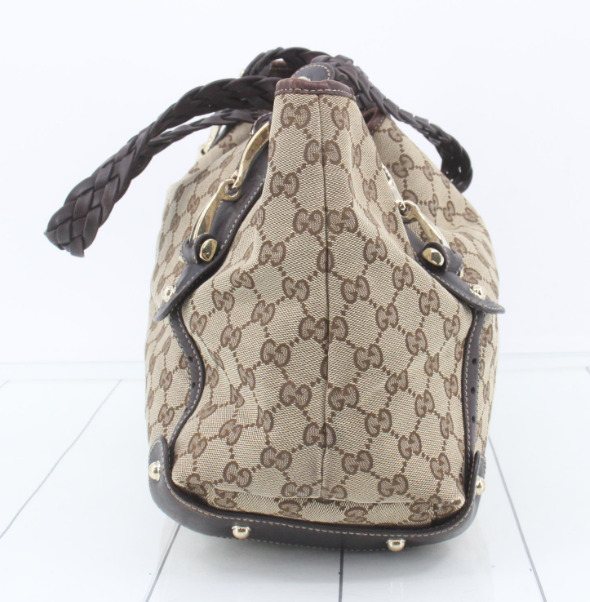 Gucci pelham gg canvas marron chocolate grande