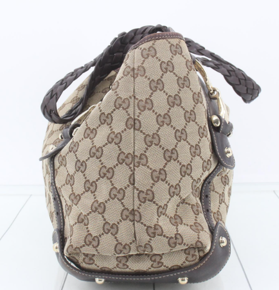 Gucci pelham gg canvas marron chocolate grande