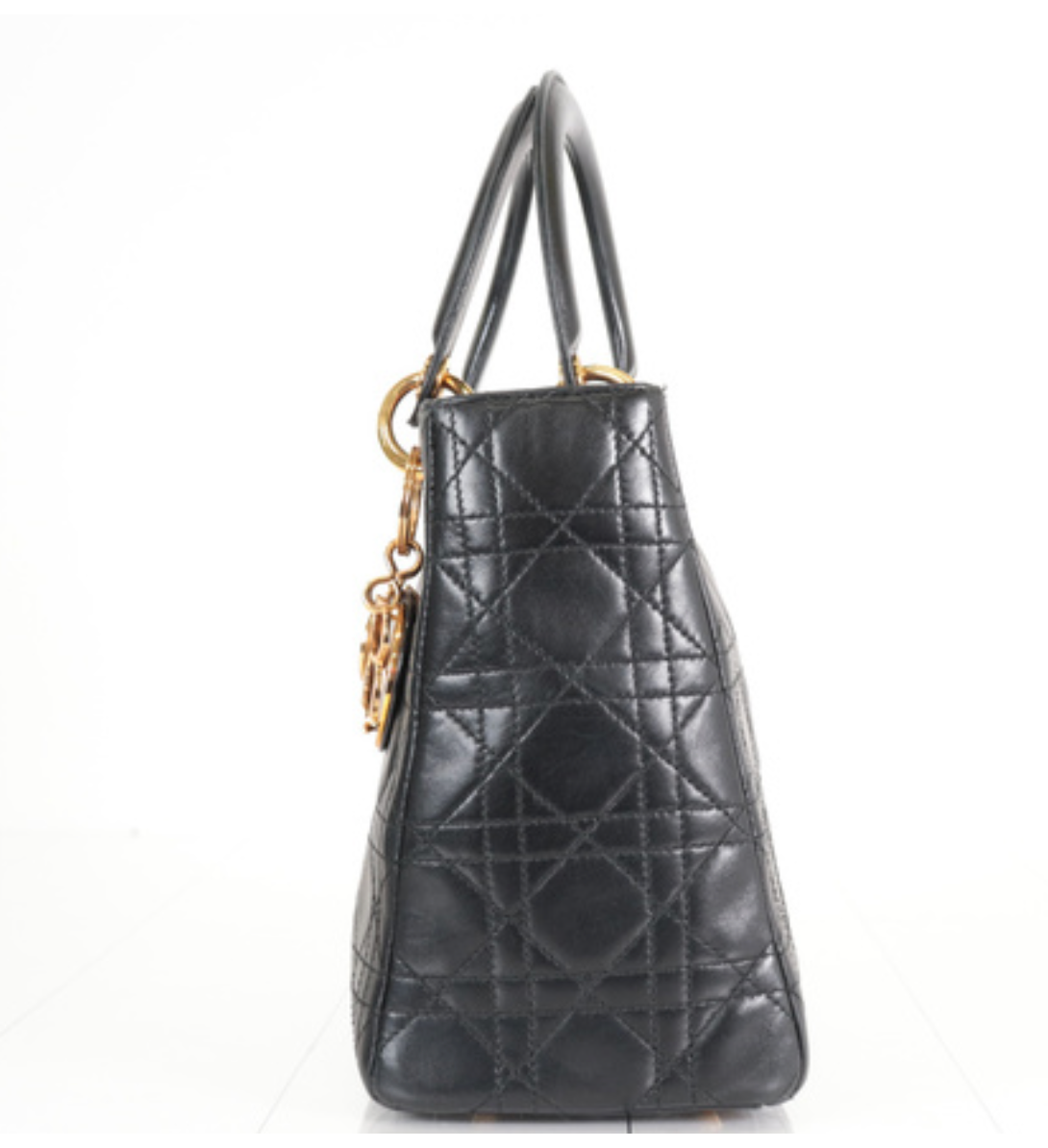 Bolso Lady Dior Mediano Negro Vintage