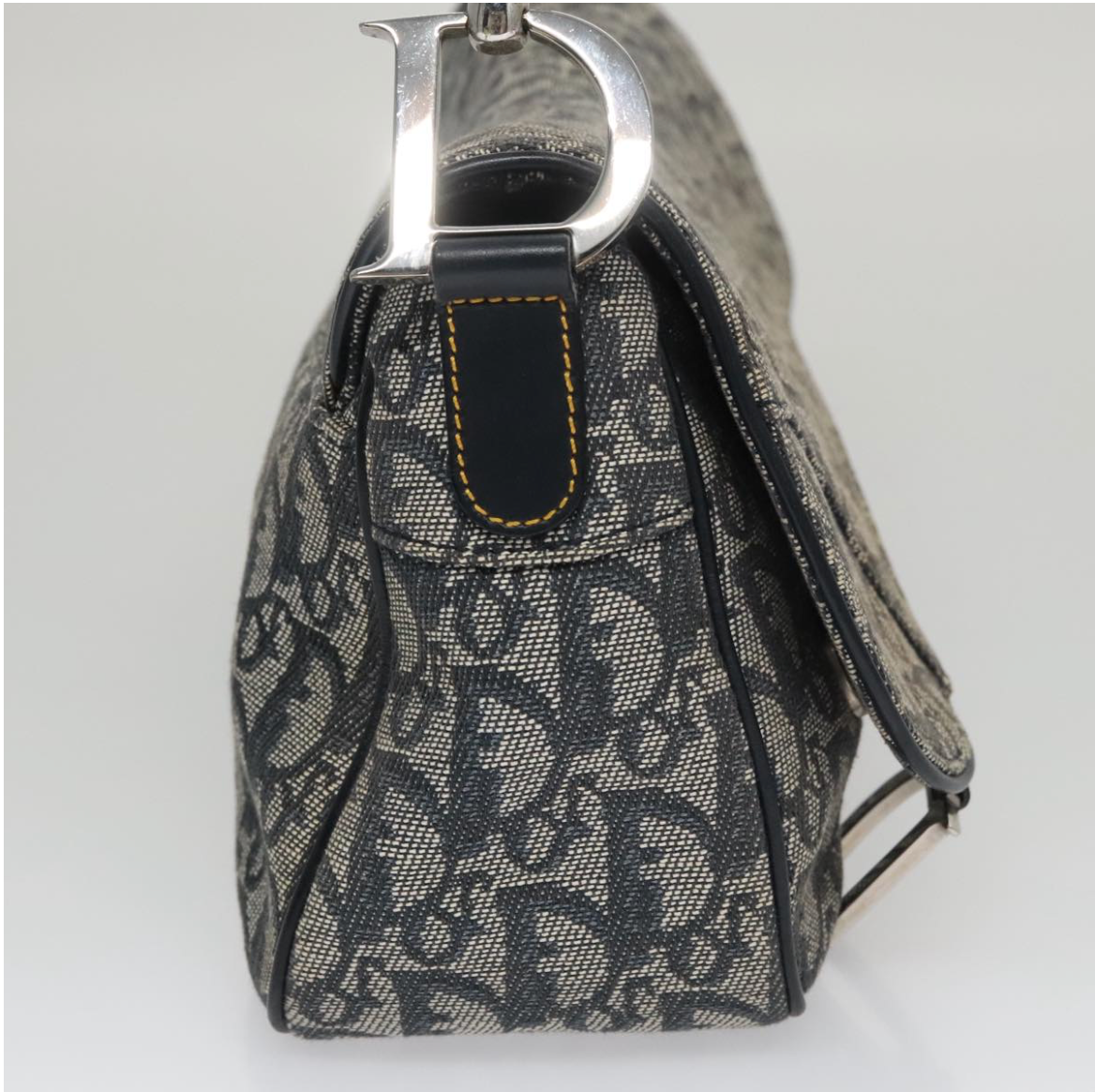 Dior Saddle Bag en lona Oblique azul marino -bajo pedido