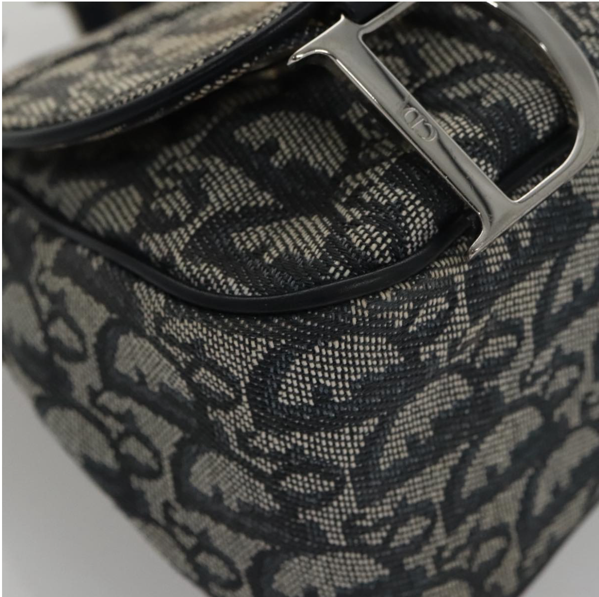 Dior Saddle Bag en lona Oblique azul marino -bajo pedido