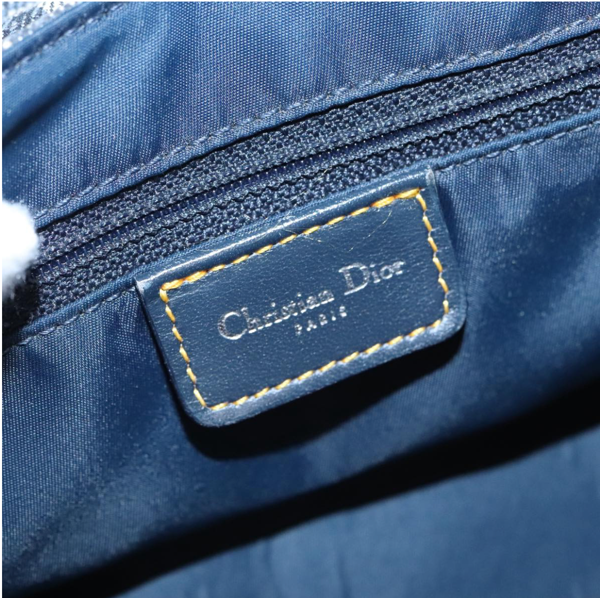 Dior Saddle Bag en lona Oblique azul marino -bajo pedido