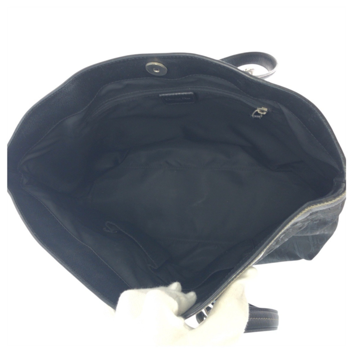 Dior Flower Bag Lona Negra