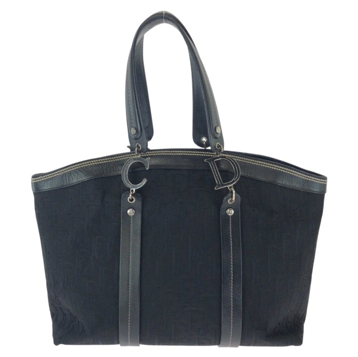 Dior Flower Bag Lona Negra