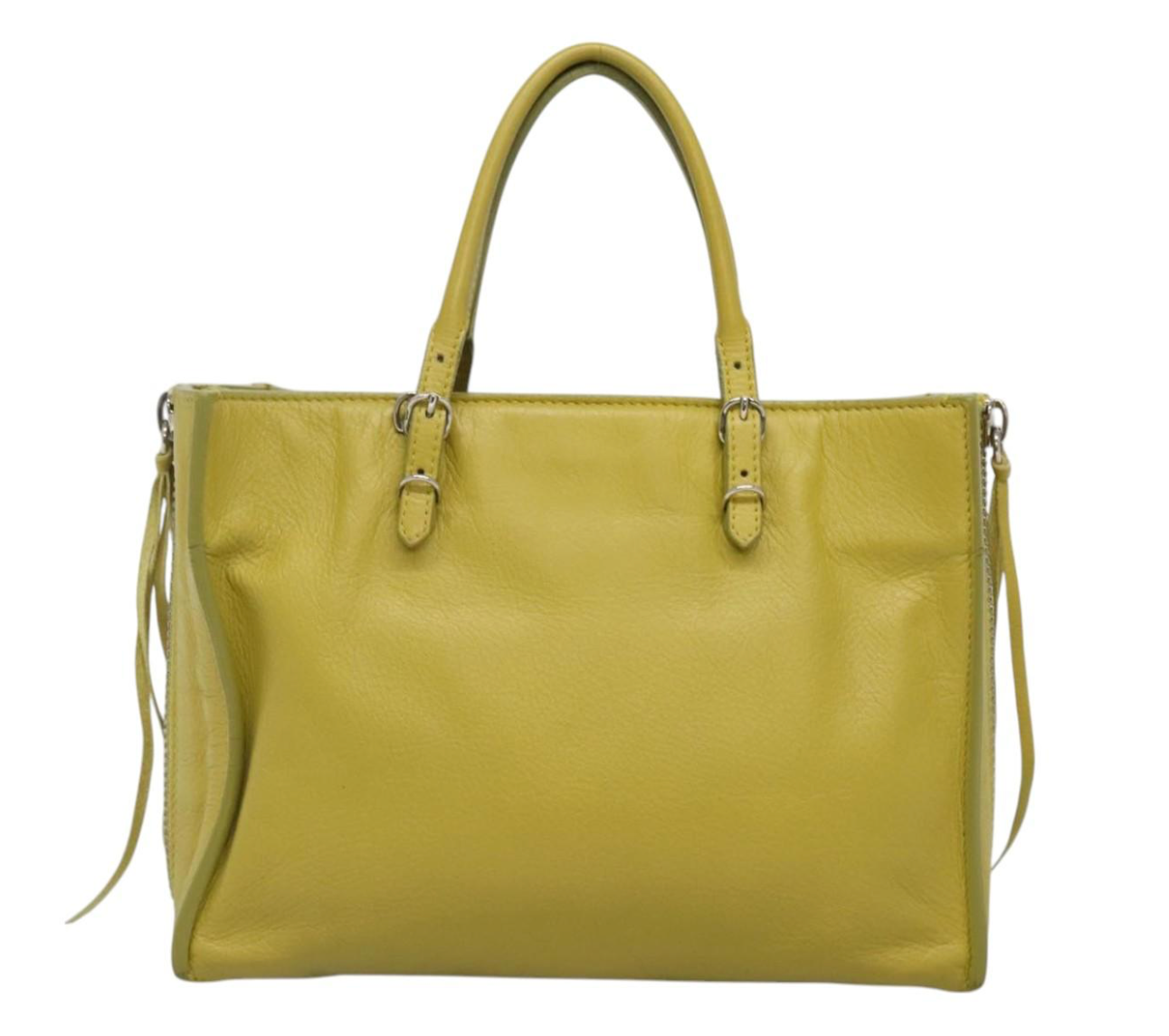 Balenciaga Papier Amarillo mostaza con bandolera
