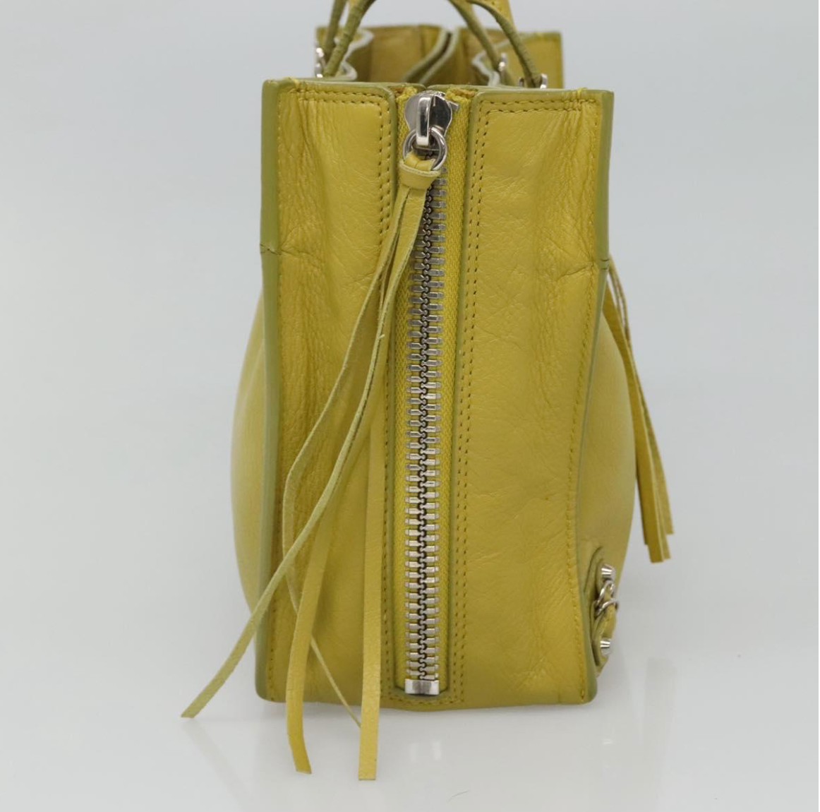 Balenciaga Papier Amarillo mostaza con bandolera