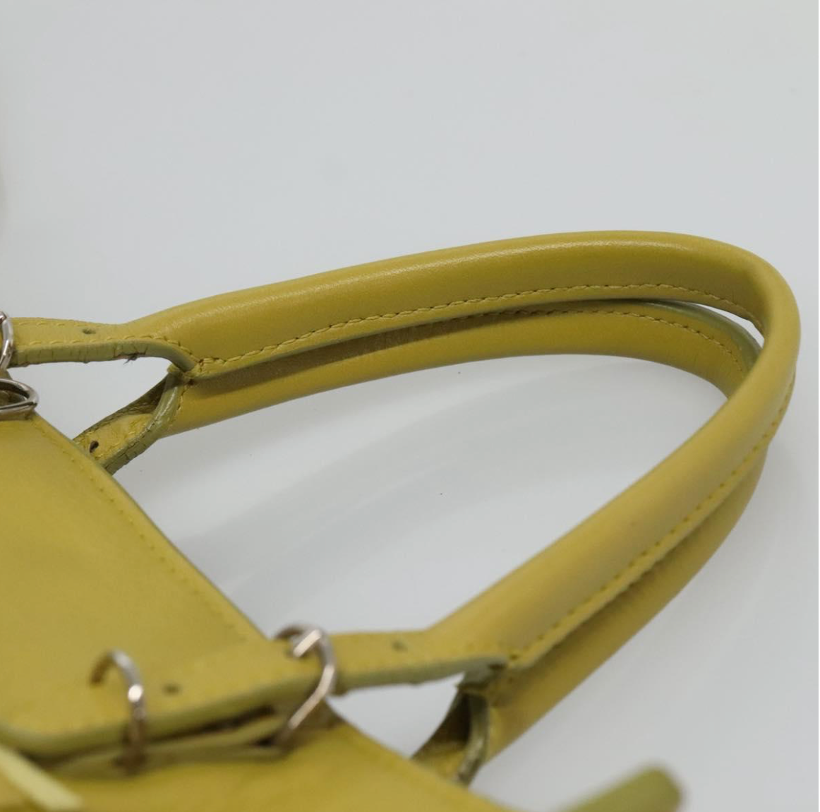 Balenciaga Papier Amarillo mostaza con bandolera