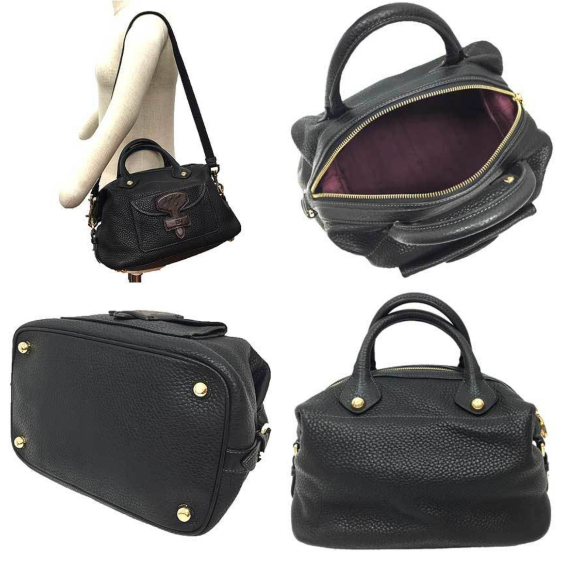 Loewe May bag en piel negra