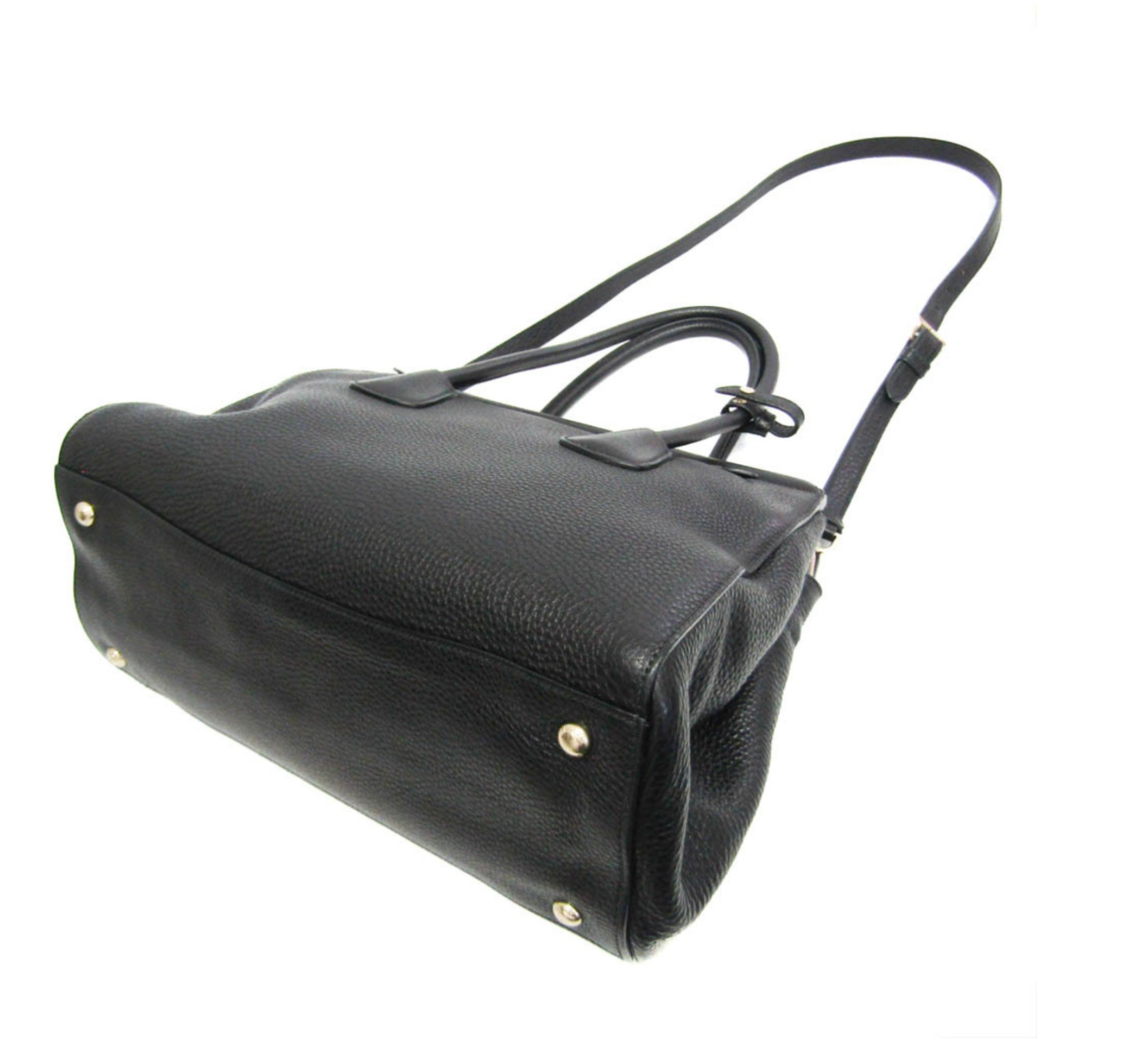 Prada Saffiano en piel negra con bandolera