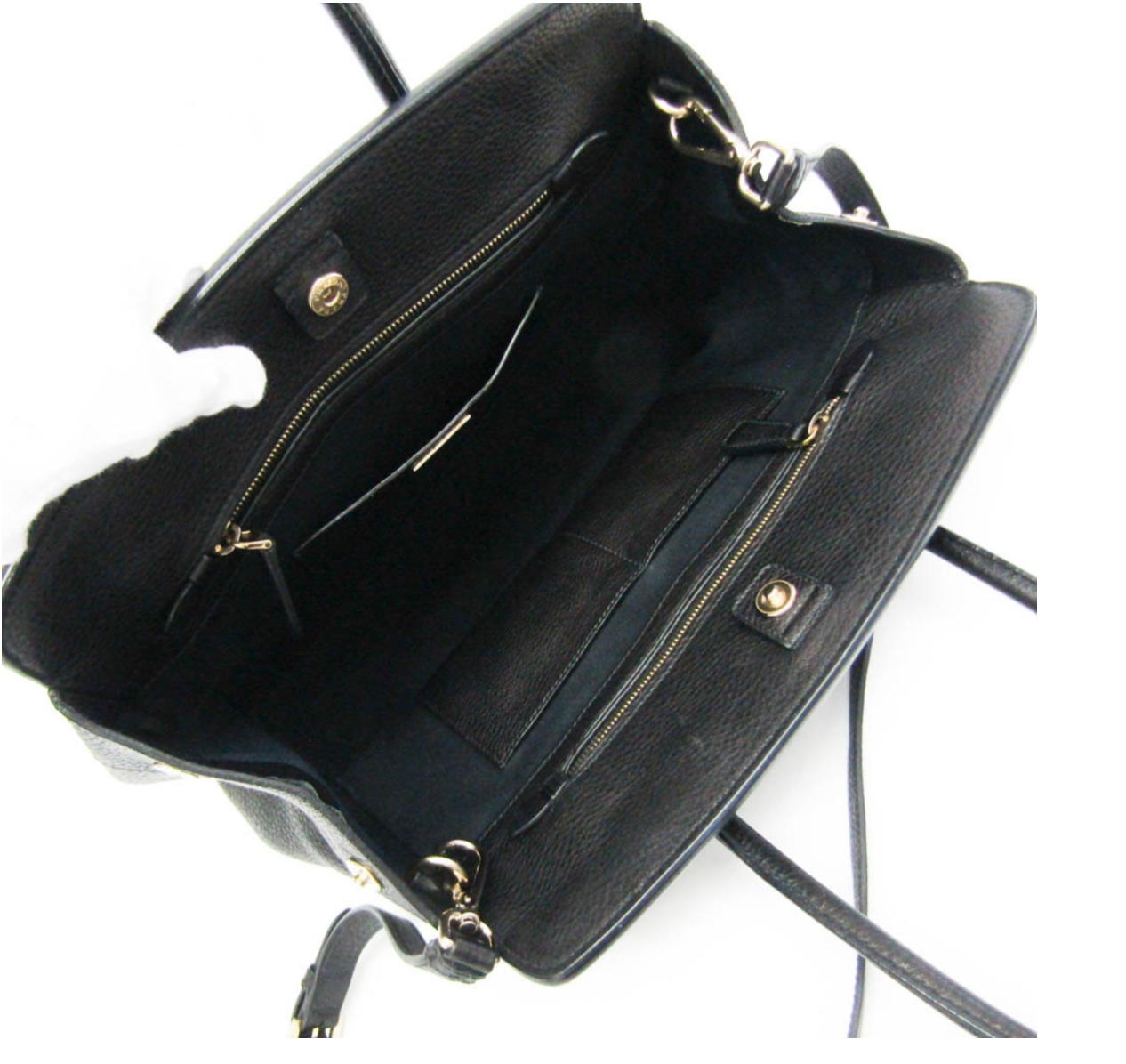 Prada Saffiano en piel negra con bandolera