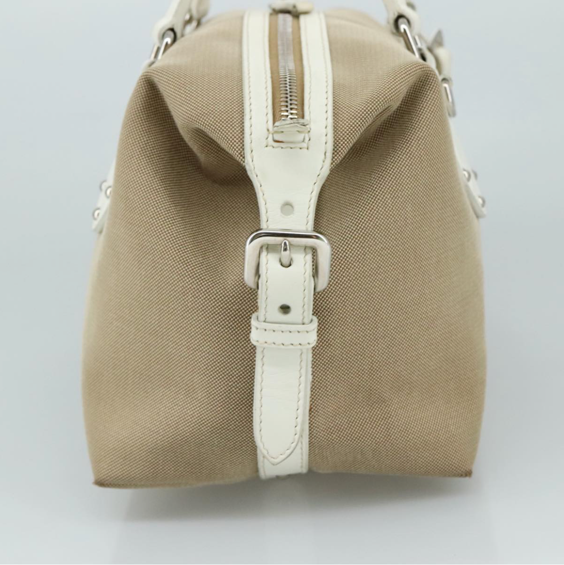 Prada Logo Jacquard con asas blancas