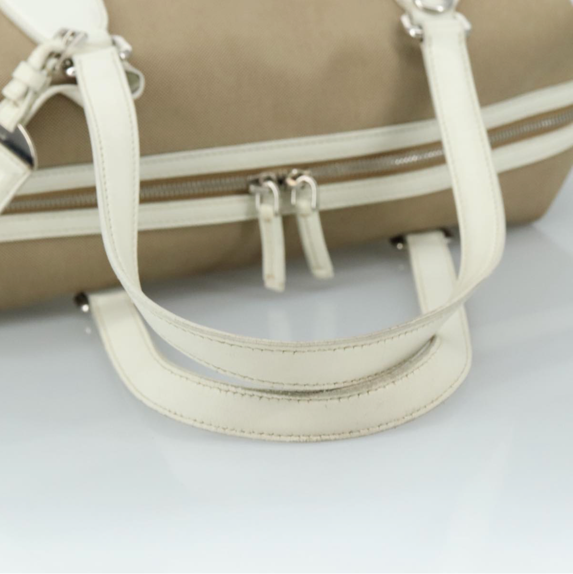 Prada Logo Jacquard con asas blancas