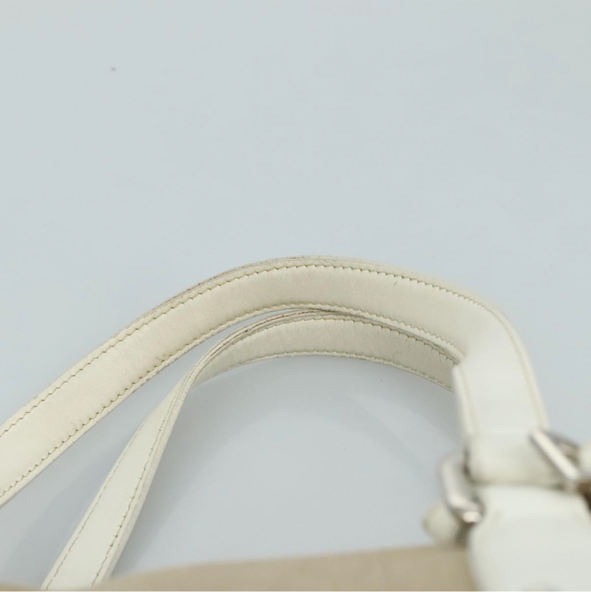 Prada Logo Jacquard con asas blancas