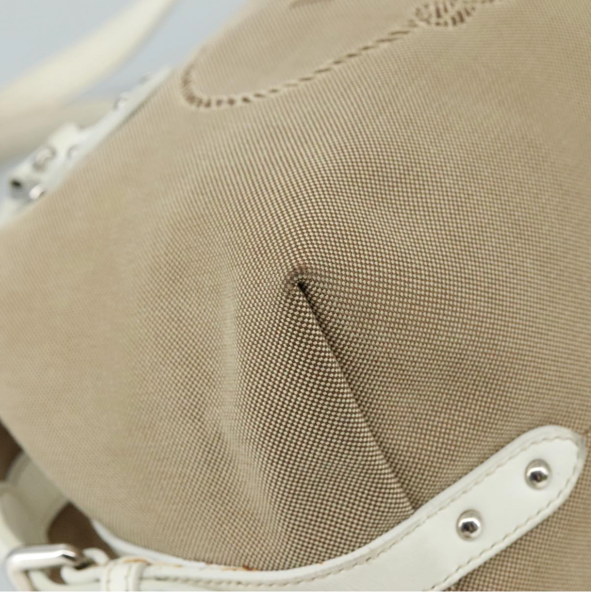 Prada Logo Jacquard con asas blancas