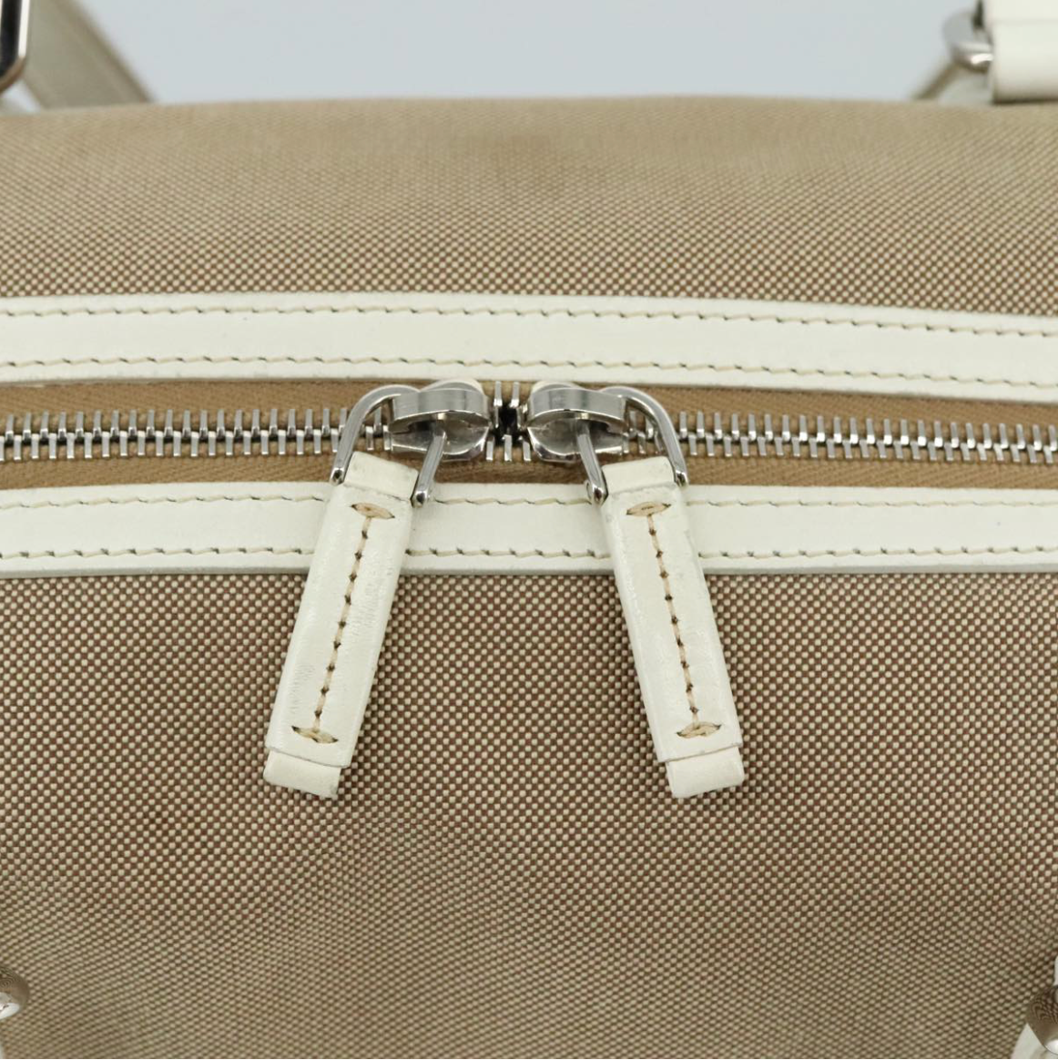 Prada Logo Jacquard con asas blancas