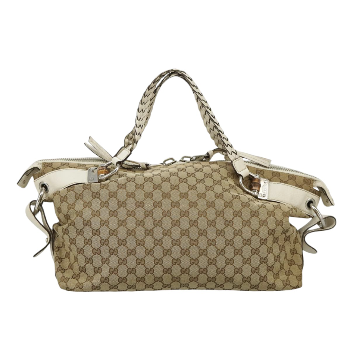 Gucci Bamboo en canvas beige