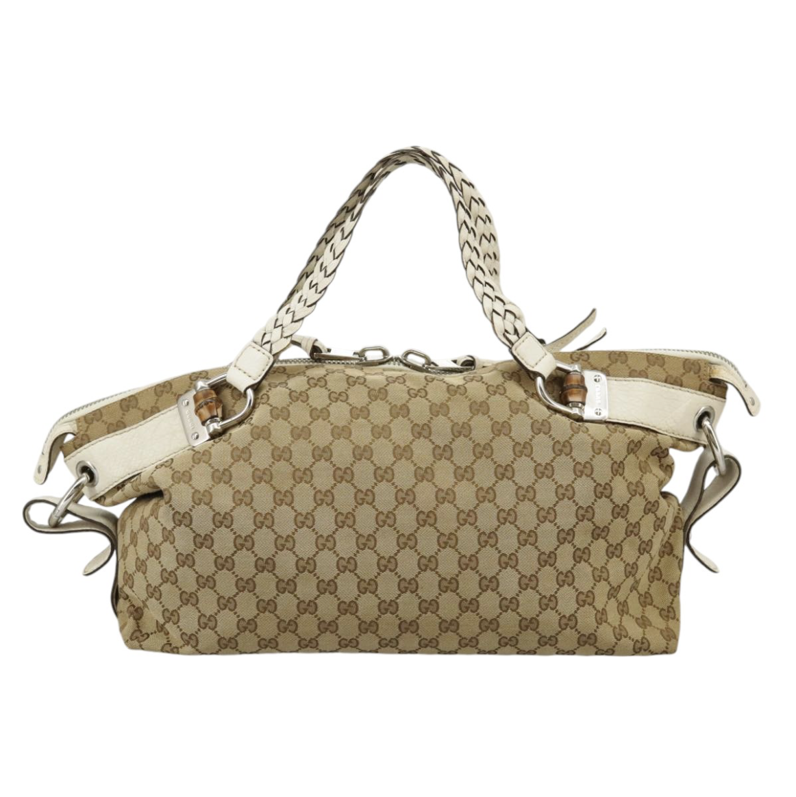 Gucci Bamboo en canvas beige