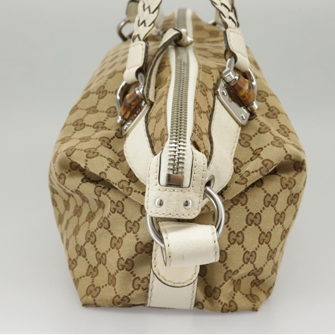 Gucci Bamboo en canvas beige
